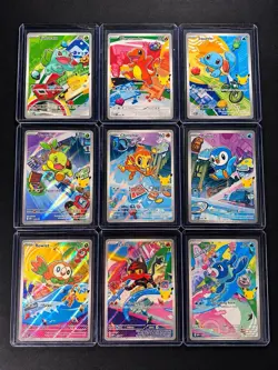 Pokemon 2026 First Partner Illustration Collection Series 1 Promo Set (9 Cards) - Image 1