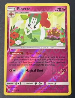 Floette 151/236 Cosmic Eclipse Pokemon TCG Reverse Holo Card NM Beautiful Card - Image 1