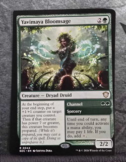 MTG: Yavimaya Bloomsage/Channel SOC Quandrix Commander precon Misprint - Image 1
