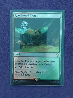 Rootbound Crag (Surge Foil) 0416 (NM) Final Fantasy FIC Magic MTG - Image 1