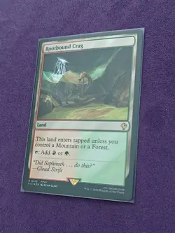 Rootbound Crag (Surge Foil) 0416 (NM) Final Fantasy FIC Magic MTG - Image 2