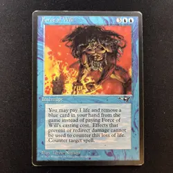 1x Force of Will Alliances MTG Magic The Gathering MP - Image 1