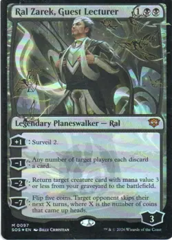 MTG: Secrets of Strixhaven: Foil Ral Zarek, Guest Lecturer: LP Condition - Image 1