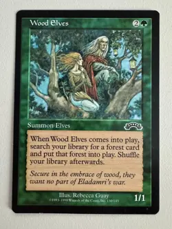 Wood Elves MTG -Exodus - Englisch ©1998 NM - Image 1