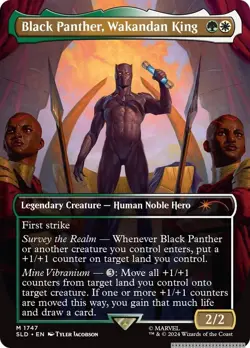 Black Panther, Wakandan King [SLD - 1747] - NM TCG MTG - Image 1
