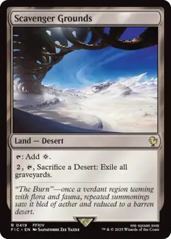 NM Surge Foil Scavenger Grounds, MTG, Final Fantasy Commander, Magic, 419 - Image 1