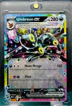 Umbreon RARE HOLO REFRACTOR FOIL POKEMON CARD POKEMON TCG TRADING CARD GAME MINT - Image 3