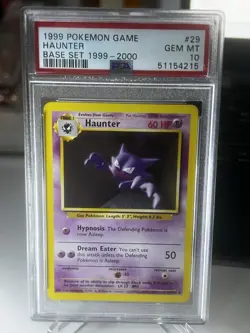 PSA 10 Haunter 29/102 fourth print Base Set Unlimited Uncommon Pokemon PSA 10 😍 - Image 1