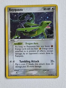 Rayquaza EX Deoxys Holo Rare 22/107 2005 LP Pokemon Card - Image 1