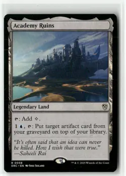 Academy Ruins 58 Non-Foil NM MTG Commander: Aetherdrift Magic - Image 1