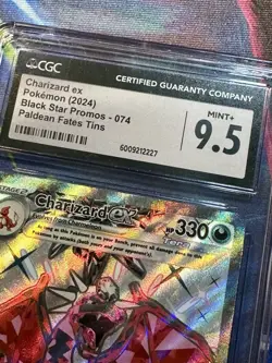 Pokemon Charizard ex (2024) Black Star Promo 074 CGC 9.5 Mint Holo EX Full Art - Image 4