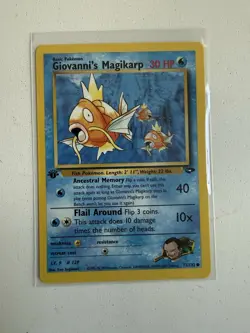 Giovanni's Magikarp 73/132 Gym Challenge 1st Edition Pokemon LP Free Shipping - Image 1