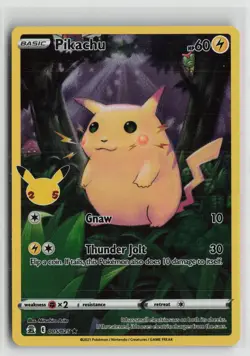 Pikachu 005/025 Holo Rare Celebrations Pokemon NM - Image 1