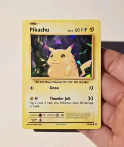 Pokemon Pikachu 35/108 Evolutions Cracked Ice Holo MP - Image 3