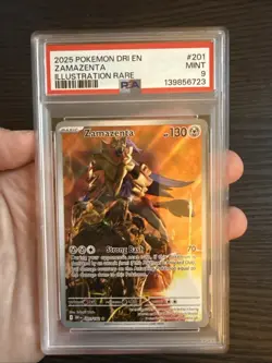 Zamazenta 201/182 Illustration Rare 2025 Pokemon Destined Rivals PSA 9 Mint - Image 3