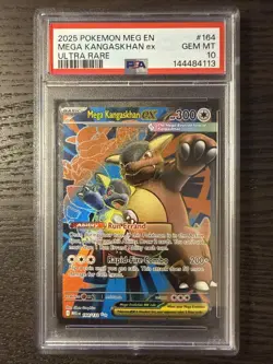 Mega Kangaskhan EX 164/132 UR FA 2025 Pokemon Mega Evolutions PSA 10 Gem Mint - Image 1