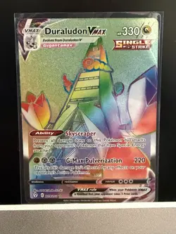 Pokemon Duraludon VMAX (Secret) 219/203 SWSH07: Evolving Skies Holo - Image 1