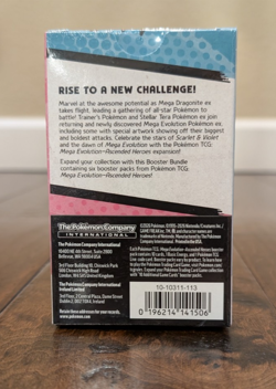 Pokemon ME Ascended Heroes Booster Bundle Sealed Mega Evolution 6 Pack NEW - Image 3