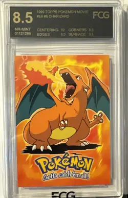 1999 Topps Pokemon Movie #E6 #6 Charizard💎💎 - Image 1