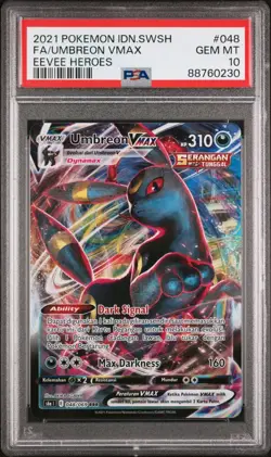 🔥 Low pop - 2021 Pokemon Umbreon Vmax Indonesian PSA 10 Eevee Heroes 🔥 - Image 1