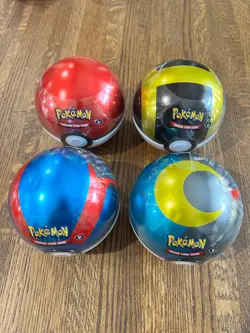 Pokemon TCG Pokeball Tin - Pack of 4 820650808425 - Image 1