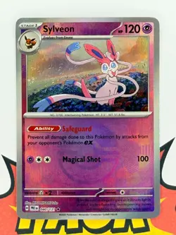 Sylveon Poke Ball Reverse Holo Prismatic Evolutions Pokemon TCG 040/131 - Image 1