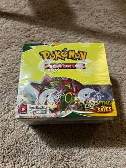 Pokemon TCG Evolving Skies Booster Box 36 Packs Sealed - Image 1