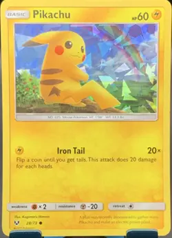 Pokemon Pikachu Cracked Ice Holo Deck Exclusives 028/073 Basic HP60 - Image 1