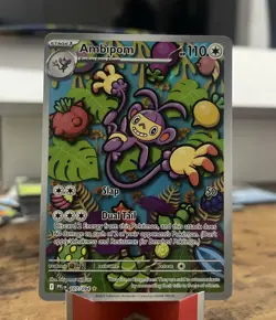 Pokemon TCG: Ambipom 107/094 Phantasmal Flames Illustration Rare - NM - Image 1