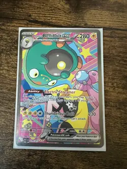 Pokemon Iono's Bellibolt EX SV09 279/217 Holo 280 HP Special Illustration Rare - Image 1