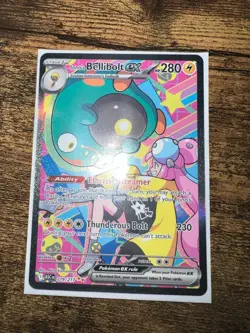 Pokemon Iono's Bellibolt EX SV09 279/217 Holo 280 HP Special Illustration Rare - Image 2