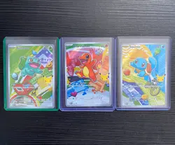 Pokemon TCG First Partner Illustration Gen 1 Kanto Starters Set Mint/Near Mint - Image 1