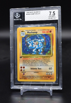 Machamp 1st Edition BGS 7.5 Base Set Holo 1999 Pokemon WOTC FAST SHIP - Image 1