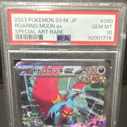 Pokemon Roaring Moon ex SV4K: Ancient Roar 090/066 Special Art Rare Holo PSA 10 - Image 3