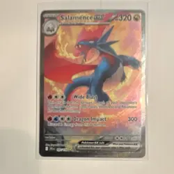 Pokemon Salamence ex 187/159 SV09 Special Illustration Rare Holo - Image 1