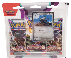 Pokemon TCG Paldea Evolved 3-Pack Blister Varoom - Image 1
