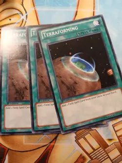 3x Terraforming SDRE-EN025 Structure Deck: Realm of the Sea Emperor 1st Edition - Image 1