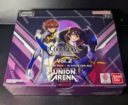 Bandai TCG Union Arena: Code Geass Volume 2 Factory Sealed 16 Pack Booster Box - Image 2
