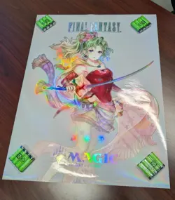 FINAL FANTASY promotional FOIL ART POSTER 18x24" Terra MTG Magic Gathering - Image 1