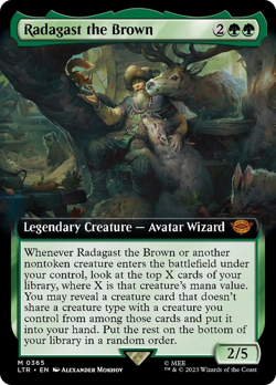 Radagast the Brown Extended Art LOTR Tales of Middle-earth NM - Image 1
