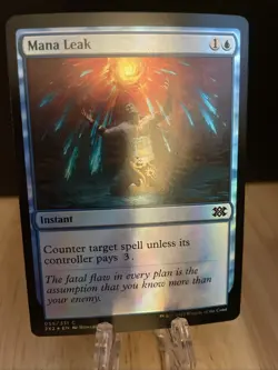 MTG Mana Leak FOIL #058/331 Double Masters 2022 Common NM/M - Image 1