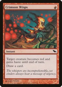 MtG Crimson Wisps 88/301 Shadowmoor Regular Common - Image 1