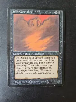 Hell's Caretaker Legends 1994 Regular Rare MtG Magic the Gathering NM - Image 4