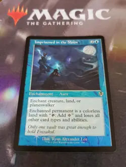 Mtg. Imprisoned in the Moon. Foil Retro Frame. Innistrad Remastered. Pack Fresh - Image 1