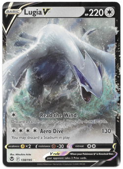 Near Mint Lugia V 138/195 -Pokemon TCG Sword & Shield Silver Tempest - Image 1