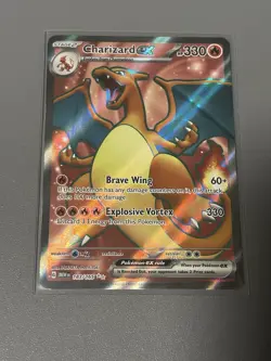 Pokemon TCG Charizard Ex 183/165 Ultra Rare Scarlet & Violet 151 Near Mint - Image 1
