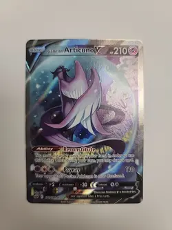 Pokemon TCG Galarian Articuno v Chilling Reign Holo Ultra Rare 170/198 - Image 1