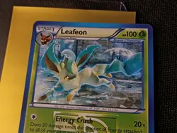 Pokemon Leafeon Cracked Ice Holo 11/116 Plasma Freeze LP FREE SHIPPING - Image 2