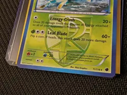 Pokemon Leafeon Cracked Ice Holo 11/116 Plasma Freeze LP FREE SHIPPING - Image 4