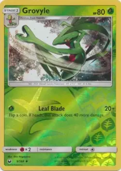 Pokemon TCG - Grovyle 9/168 - Celestial Storm - Reverse Holo - NM/M - Image 1